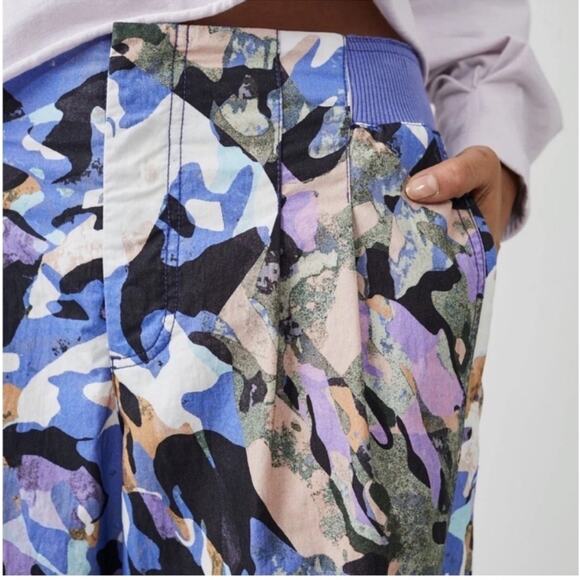 Free People FP Movement Camo Cargo Pants, Violet Splendor, M - Picture 3 of 8